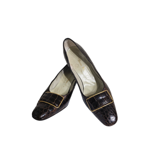Boston Shoe Company 60s Vintage Alligator Pumps