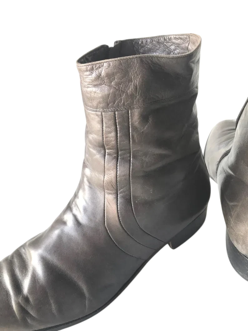 Vintage BALLY Leather Ankle Boots: Italian Soft Leather, Size 9M - Image 10