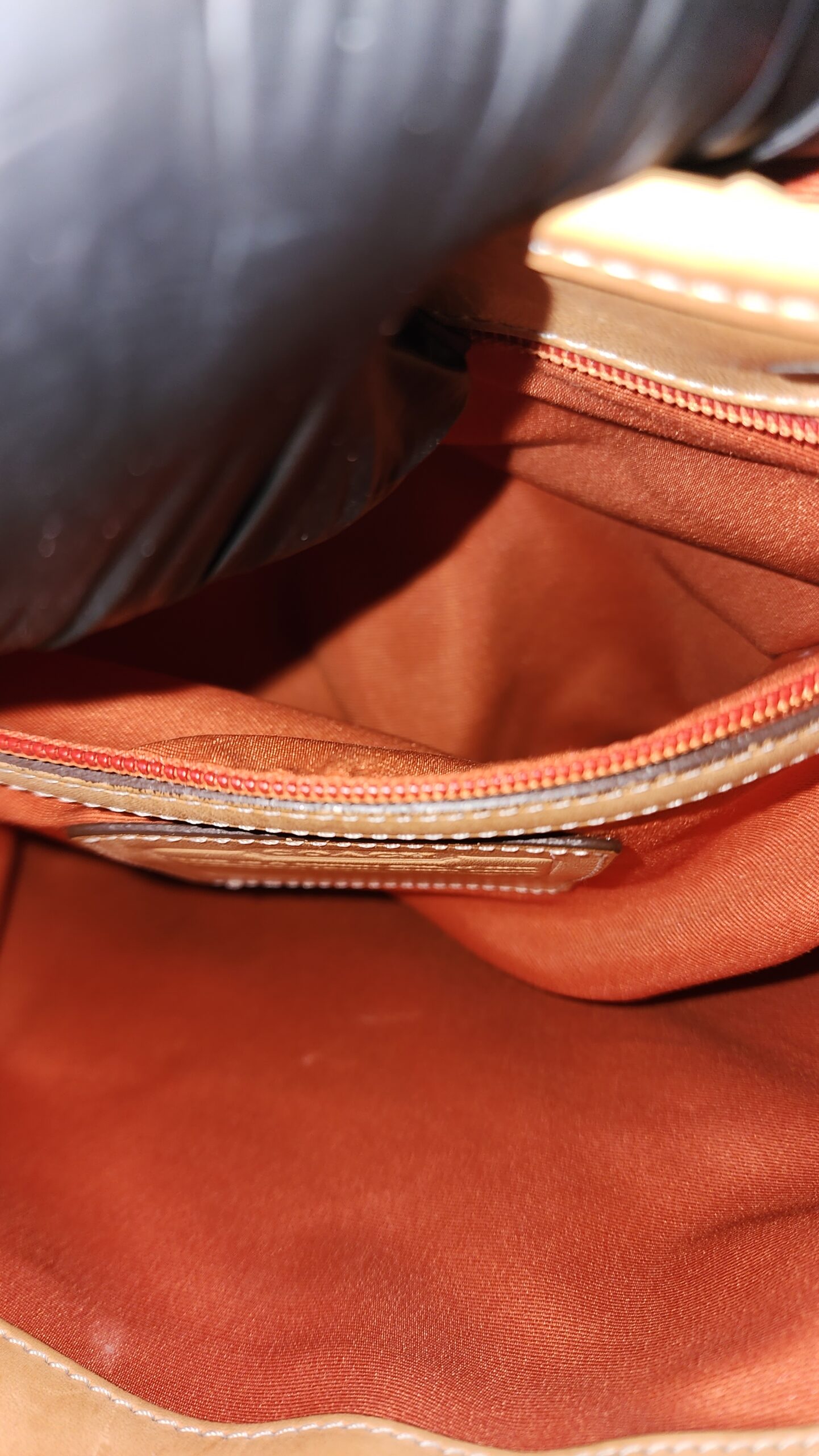 Coach Canvas Khaki and Brown Large Backpack - Image 6
