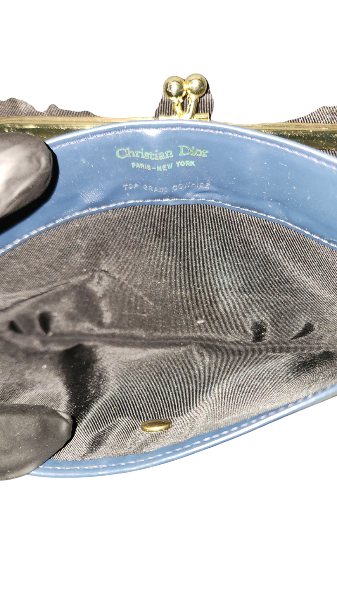 Christian Dior Navy and White Clutch Wallet Purse - Image 7