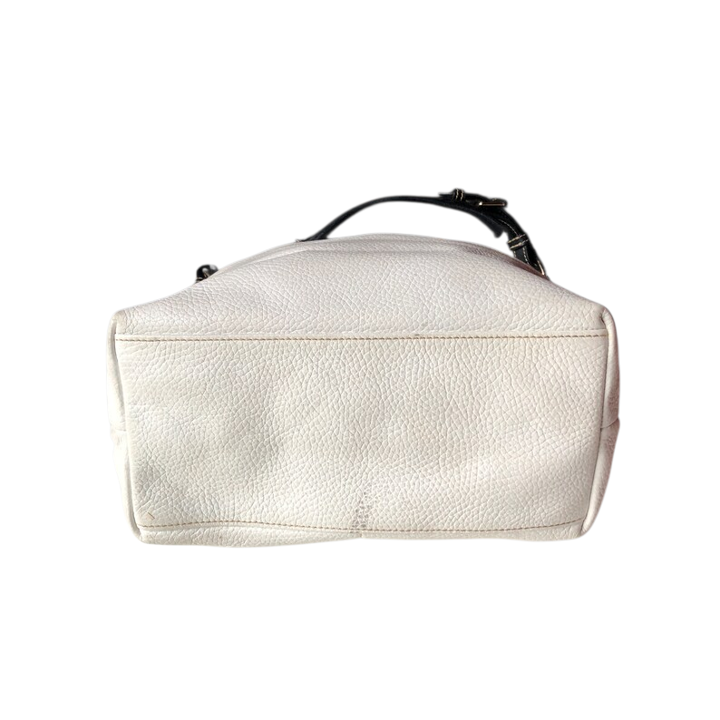 Vintage Dooney & Bourke White Leather XL Tote Bag: 1990s Pebbled Grain - Image 8